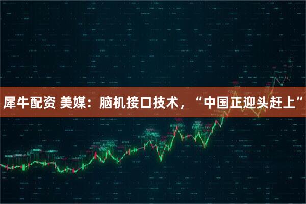 犀牛配资 美媒：脑机接口技术，“中国正迎头赶上”